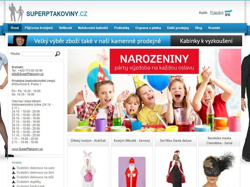 nabízíme super levné ptákoviny, masky na karneval, karnevalové kostýmy, nebo srandičky. v našem online obchodě naleznete širokou nabídku žertů a vtipných dárků a ptákovin pro muže i ženu.
