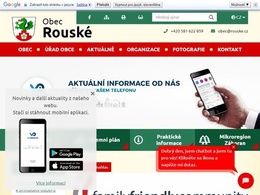 oficiální stránky obce rouské