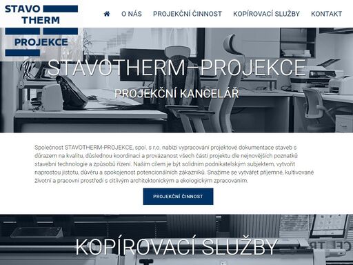 společnost stavotherm-projekce, spol. s r.o. nabízí vypracování projektové dokumentace staveb a barevný fotorealistický tisk a sken v kvalitě interiérové grafiky.