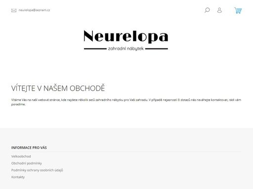 vítejte v našem obchodě. vítáme vás na naší webové stránce, kde najdete několik setů zahradního nábytku pro vaši zahradu. v případě nejasností či dotazů nás neváhejte kontaktovat, rádi vám poradíme.