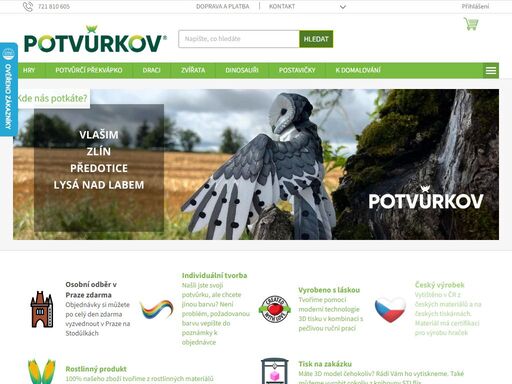 draky vyrábíme na českých 3d tiskárnách značky prusa. tiskneme výhradně z českého materiálu pla (kyselina polymléčná) tj. produkt z kukuřičného či bramborového škrobu.