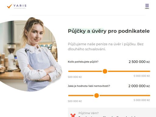 půjčujeme naše peníze na úvěr i půjčku pro podnikatele bez dlouhého schvalování s více než 22 letou tradicí.