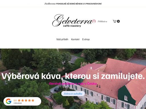 gelveterra caffe roastery. výběrová káva k vám domů, do firmy či kavárny. hledáte dokonalou kávu přesně podle vašich představ? to jste na správném místě, protože život je moc krátký na špatné kafe!