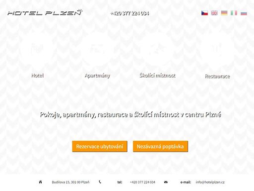 hledáte ubytování v centru plzně? hotel plzeň nabízí ubytování v komfortních pokojích nebo luxusních apartmánech! samozřejmostí je hotelová restaurace