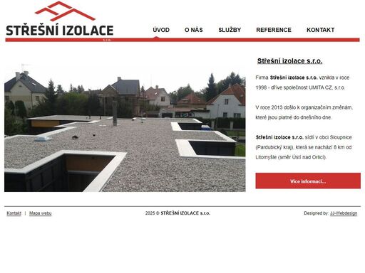 vznik a historie firmy střešní izolace s.r.o. v obci sloupnice.