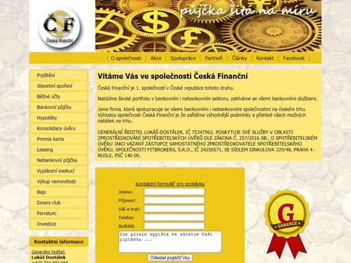specialisté pro vaše finance