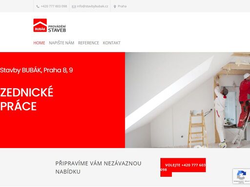 zednické a malířské práce praha 8, praha 9 - stavby bubák