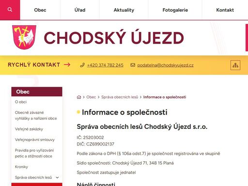 informace o společnosti