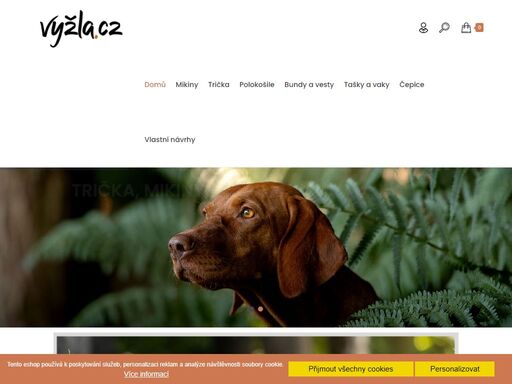 e-shop s oblečením nejen pro majitele maďarských ohařů