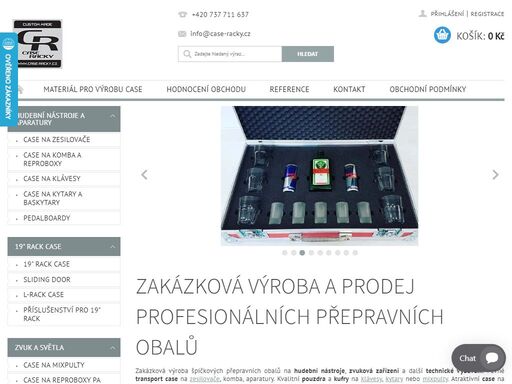 přepravní obaly na hudební nástroje, case na mixpulty, pouzdra na zesilovače, kufry na reproboxy, futrály na příslušenství. výroba, prodej transport case na míru