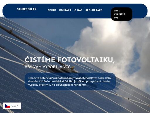 profesionální čištění fotovoltaických elektráren: zajistěte maximální efektivitu a dlouhou životnost vašich solárních panelů s naším čištěním.