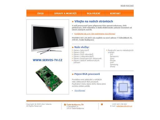 servis a opravy televizorů, dvd přehrávačů a jiných elektronických zařízení v českých budějovicích a okolí. pájení čipů bga.