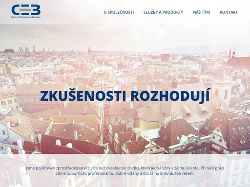 nezávislý pojišťovací zprostředkovatel s více než desetiletou tradicí, který jedná vždy v zájmu klienta. odbornost, profesionalita, dobré vztahy a důraz na individuální řešení.