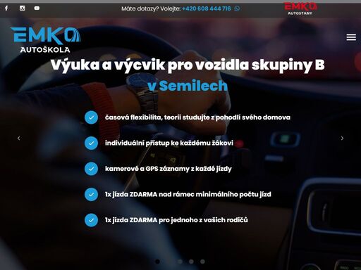 autoškola emko se primárně zaměřuje na výcvik žadatelů o řidičské oprávnění skupiny b. výcvik provádíme v oblastech liberec, turnov a semily.