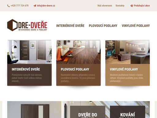 nabízíme interiérové dveře a podlahy, včetně montáže. navštivte náš moderní showroom v kolíně. dveře, podlahy - vinylové i plovoucí, příslušenství - kolín, obecní dvůr 433.