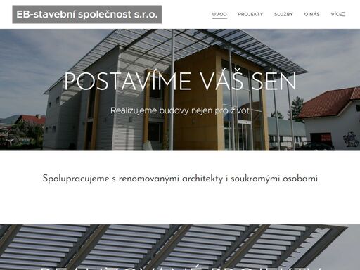 spolupracujeme s renomovanými architekty i soukromými osobami