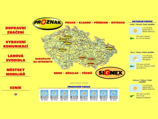 proznak - dopravní značení, lanová svodidla, vybavení komunikací, road marking, cable barriers, communication accessories, traffic safety