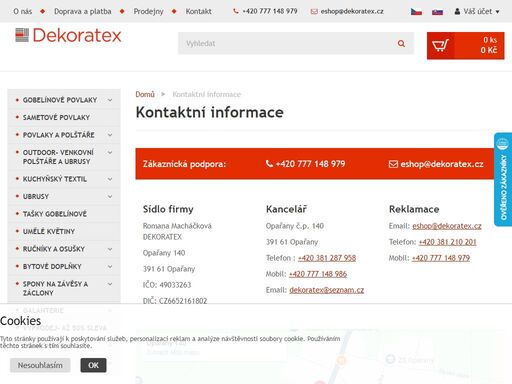 jsme předním dodavatelem bytového textilu, dek, osušek, povlaků na polštářky, doplňků pro domácnost, gobelínových povlaků, kuchyňského textilu, ubrusů, prostárání, gobelínových tašek