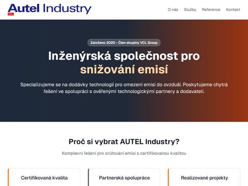 inženýrská společnost specializující se na dodávky technologií pro omezení emisí do ovzduší. poskytujeme chytrá řešení ve spolupráci s ověřenými technologickými partnery a dodavateli.