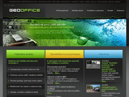 geolog, hydro, geo, sanace, hydrogeolog, odpad, analýz, studna, studny, vrt, průzkum, vsak, voda, půda, kontaminace, geooffice, ekolog