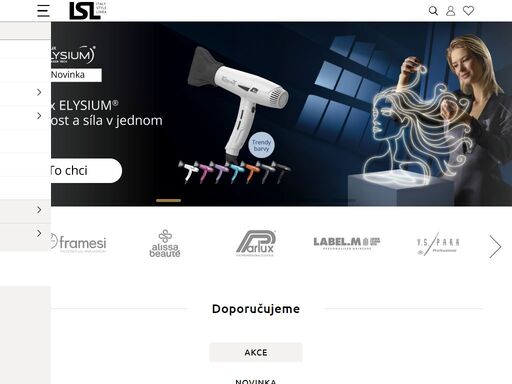 servis zajišťující vše potřebné pro kadeřnické a kosmetické salóny od vlasové kosmetiky, tělové a pleťové kosmetika přes kadeřnické a kosmetické přístroje až po nábytek do salónů.