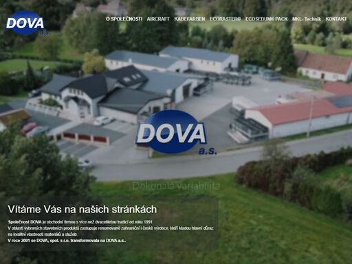společnost dova je obchodní firmou s více než dvacetiletou tradicí od roku 1991. v oblasti stavebních produktů zastupuje zahraniční i české výrobce.