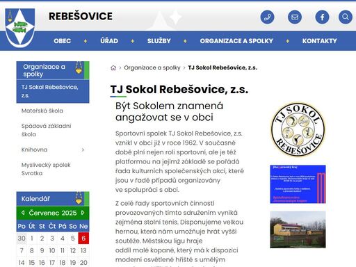 tj sokol rebešovice, z.s.