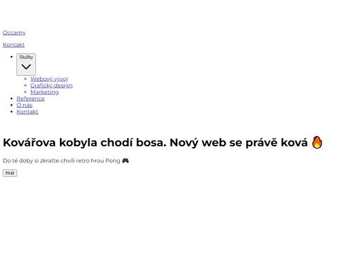 occamy s.r.o. - profesionální webové a grafické studio zaměřené na tvorbu moderních webů, ux/ui design, digitální marketing a agilní vývoj. zajišťujeme špičkové zabezpečení a výkonnostní optimalizace.