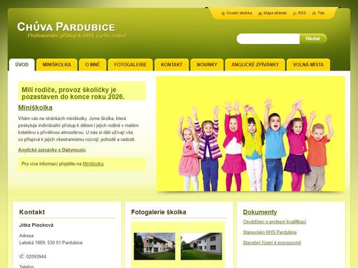 chůva pardubice je zaměřena na poskytování služeb v oblasti hlídání dětí a pilates.