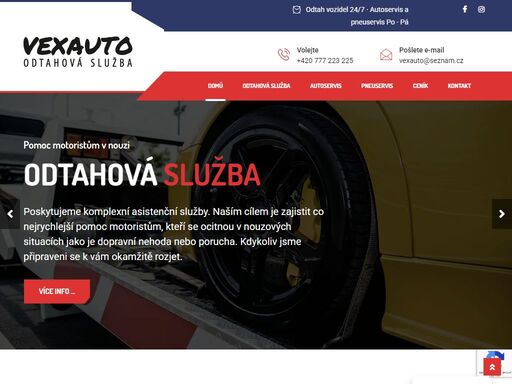 odtah vozidla, autoservis a pneuservis. tři služby pod jednou střechou. odtahovka funguje 15 let nonstop. autoservis a pneuservis od pondělí do pátku…