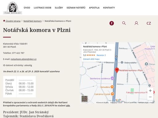 notářská komora v plzni