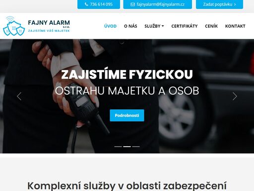 komplexní služby v oblasti zabezpečení - frýdek-místek, ostrava, severní morava