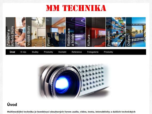 audiovizuální technika spolu s multimediálním softwarem jsou využívány v učebnách a školicích místnostech, v zasedacích místnostech a konferenčních sálech, u 3d aplikací a v dalších prostředích využívající multimediální aplikace, informační a komunikační technologie.