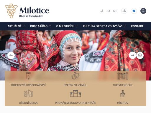 oficiální stránky obce milotice