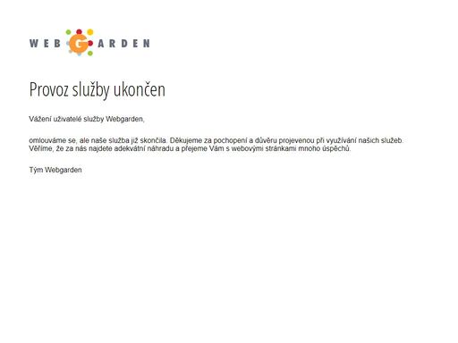 webgarden vám umožní vytvořit si webové stránky podle vašich představ. zvládnete to i vy, stejně jako více než 400 000 lidí před vámi. my vám věříme. věřte si taky.