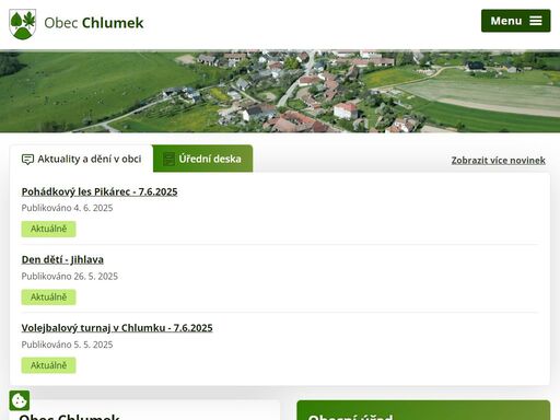 chlumek je malá víska, která se nachází na českomoravské vrchovině, ve výšce kolem 586 metrů nad mořem. 