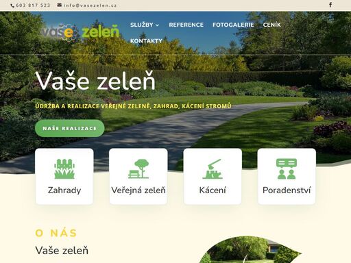 naše společnost se dlouhodobě věnuje údržbě a realizaci veřejné zeleně a zahrad v regionu prahy a středočeském kraji.