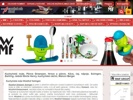 v našem e-shopu nabízíme kvalitní kuchyňské nože ze solingenu, příbory, nádobí, hrnce, kastroly a tlakové hrnce. dále veškeré kuchyňské doplňky a náčiní do kuchyně a domácnosti, grilovací náčiní.