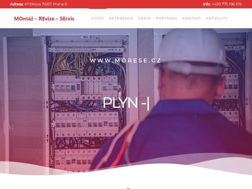 plyn, voda, kanalizace, elektro, kotelny. montážní práce: plynové kotle, tepelná čerpadla, chlazení. servis a revize: komíny, hromosvody.