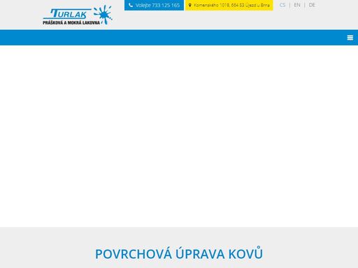 prášková a mokrá lakovna v blízkosti brna