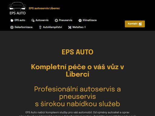 eps auto - váš spolehlivý autoservis v liberci. nabízíme kompletní služby v oblasti autoservisu a pneuservisu, včetně výměny autoskel i na pojistné události, zápisu do elektronických servisních knížek, výměny oleje u automatických převodovek, oprav manuálních převodovek a kontroly kódování el. ventilků. dále zajišťujeme instalaci a demontáž majáků s homologací, lakýrnické práce, opravy vleků a dekarbonizaci motoru. navštivte nás a svěřte svůj vůz odborníkům s dlouholetou zkušeností.