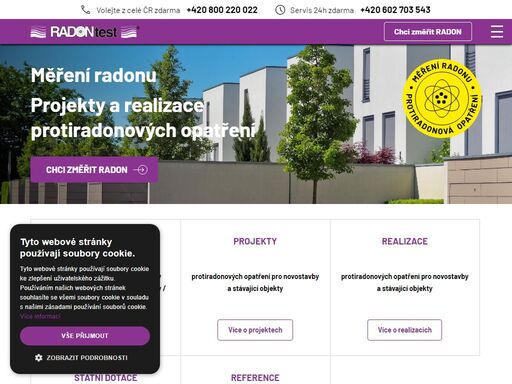 provádíme komplexní služby od základního měření radonu přes technické návrhy resp. projekty až po vlastní realizace hydroradonových izolací.