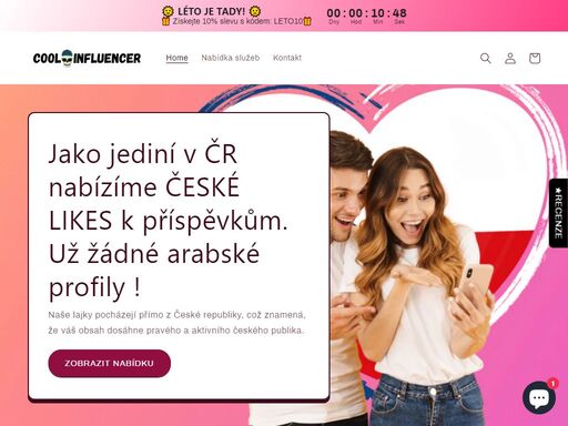 největší obchod v čr a v sk na získávání instagram nebo tiktok followers a lajků. maximálně anonymita a doživotní garance sledujících zaručena.