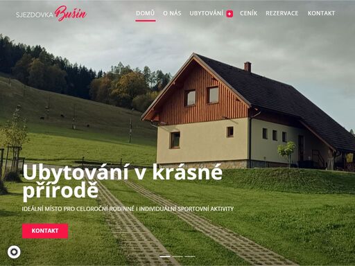 ubytování nejen pro rodiny s dětmi v obci bušín, na úpatí jeseníků. snadná dostupnost a široké možnosti sportovního vyžití v zimě i v létě.