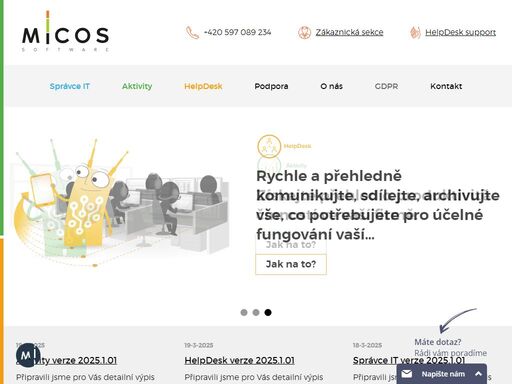 vyvíjíme informační systémy v oblasti software asset management / sam, monitoring pc a správy uživatelských požadavků a úkolů v systému helpdesk.