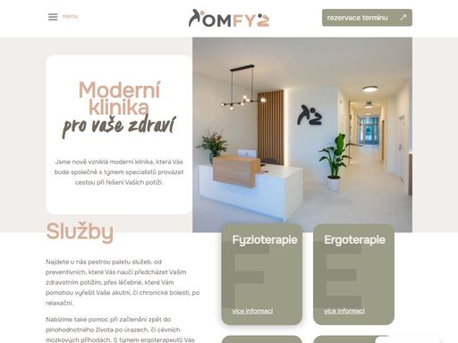 vítejte na tomfyz.cz - moderní klinice pro vaše zdraví, nabízející širokou paletu fyzioterapeutických, ergoterapeutických a dalších služeb.