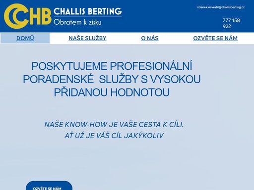 poskytujeme firemní poradenství malým a středním podnikům. našim posláním je zvyšování tržeb a zisku našich klientů prostřednictvím našich konzultantů.