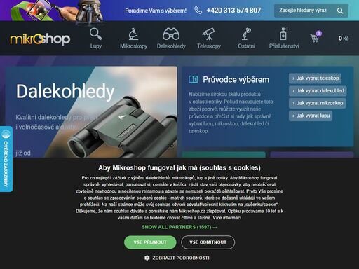 mikroshop.cz - lupy, mikroskopy, dalekohledy, teleskopy, servis optiky