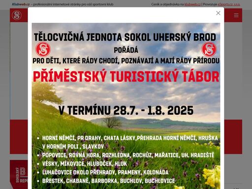 klubový web tělocvičná jednota sokol uherský brod