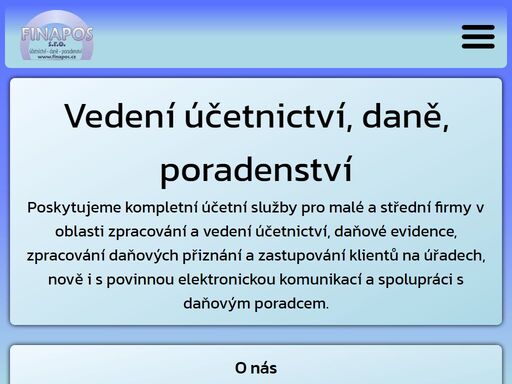 finapos s.r.o. - vedení účetnictví hradec králové - elektronické podávání, střední firmy, daňová evidence, daňová přiznání, daňový poradce, dph.